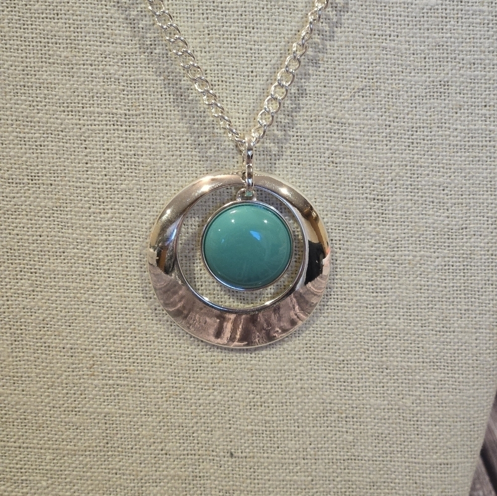 Liz Claiborne long necklace silver - Picture 3 of 10